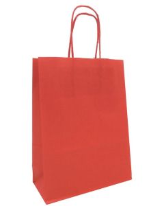 Extra Small Kraft Bag Red Pk25