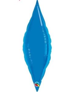 25" Sapphire Blue Taper Foil Balloon Unpackaged Qualatex
