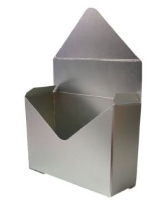 Flower Bouquet Envelope Boxes Metallic Silver 12Pk