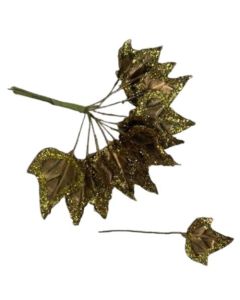 Gold Ivy Leaf Bunch Pk6