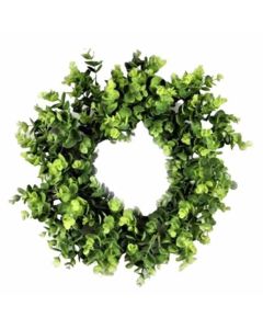 40cm Eucalyptus Wreath Green