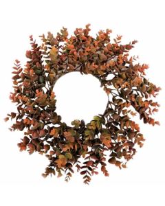40cm Eucalyptus Wreath Green/Brown