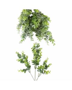 Snow Glitter Eucalyptus Bunch Green 63cm