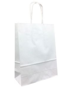 Extra Small Kraft Bag White Pk25