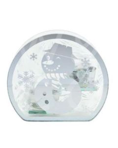White Snowman Tealight Holder