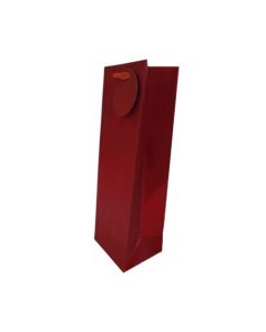 Pk6 Red Embossed Bottle Bags