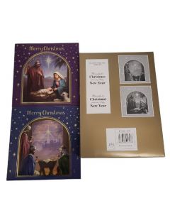 12 Religious Christmas Acetate Cards