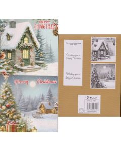 Luxury Christmas Cards Pk12