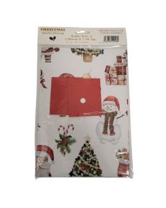 2 Wrap & 2 Tags Xmas Snowman