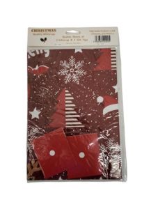 2 Wrap & 2 Tags Xmas Reindeer
