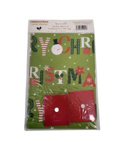 2 Wrap & 2 Tags Xmas Santa
